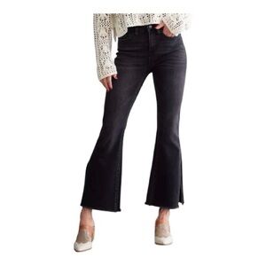 Womens 31 waist FLYING MONKEY cropped flare jeans